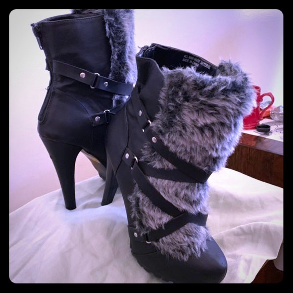 Fantasy Cat Strap High Platform Boots Shoes SD00037 main image 0